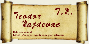 Teodor Majdevac vizit kartica